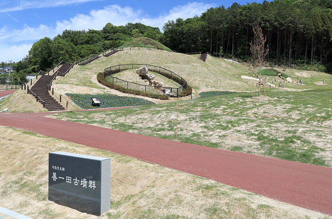 ロープ柵1号・両面5連縁石