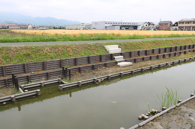 丸太［階段工／多自然型護岸］