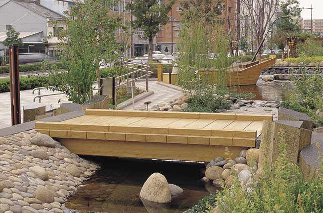 擬木 PCギ木 平橋 写真
