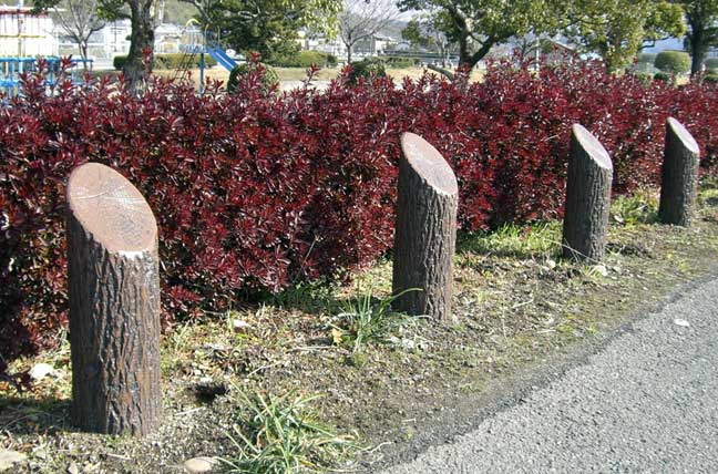 擬木 PCギ木 車止めD 写真